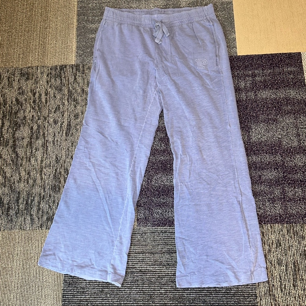 PINK Victoria's Secret Blue Wide Leg Denim Jumpsuit
